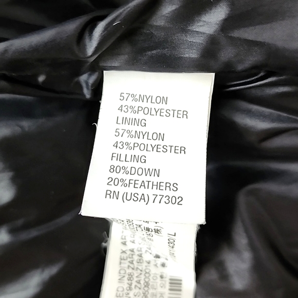 Zara Woman Down Puffer Jacket Electric Purple Roll Up Hood Size Large - Picture 13 of 16